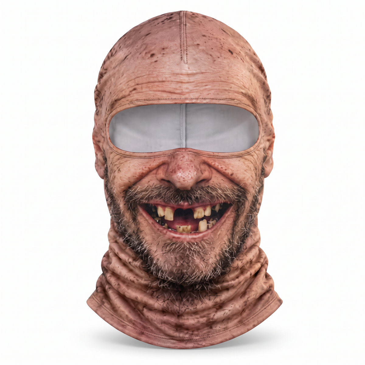FaceRide funny face balaclava – Gap-Tooth Gary